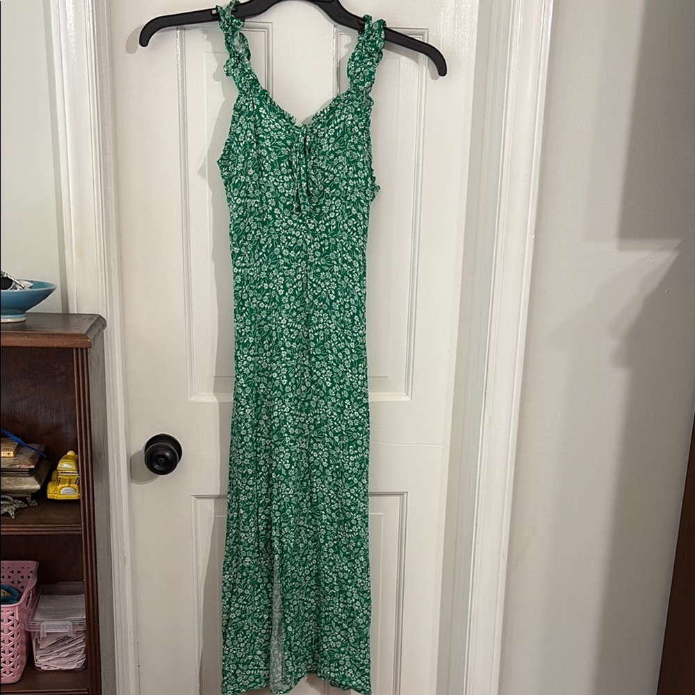 Japna Green Floral Maxi Dress- XS